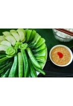 Đậu bắp luộc - chao
