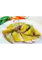 Gà ta luộc nửa con