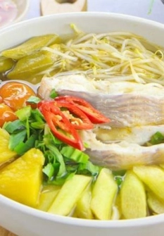 Canh chua cá hú - cá diêu hồng