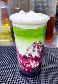 Matcha Latte việt quất 