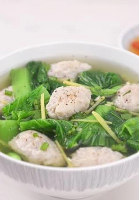 Canh cải xanh cá thác lát