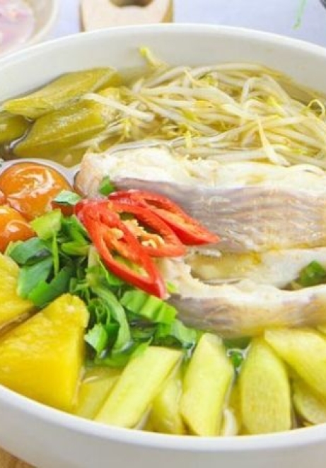 Canh chua cá hú - cá diêu hồng