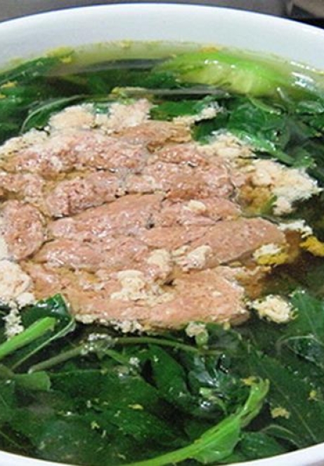 Canh cua đồng rau đay