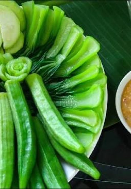 Đậu bắp luộc - chao