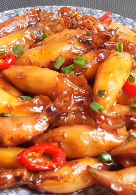 Mực trứng chiên nước mắm