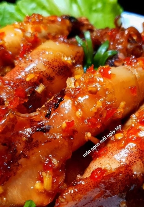 Mực trứng chiên nước mắm